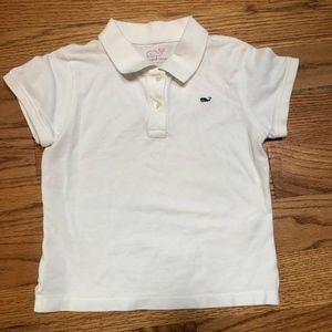 Girls Vineyard Vines whale logo polo shirt